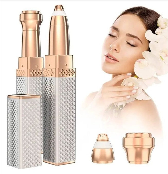 Rechargeable 2 in 1 Hair Remover Trimmer For Women, Electric Flawless Facial Machine Razor, Painless