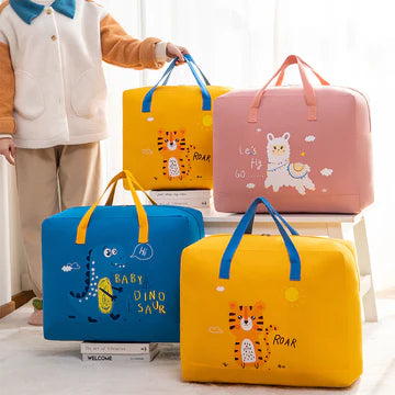 Baby Dinosaur Cloth Organizer And Storage Handbag Portable | Portable Storage Bag | ( Random Color & Mix Design )