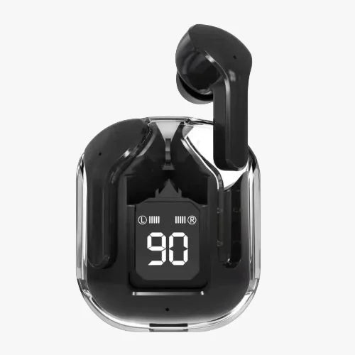 Air 31 Earbuds Wireless Earbuds With Crystal Transparent Case With Type-c Charging | Earbuds Bluetooth 5.3 – With Pouch – Random Color