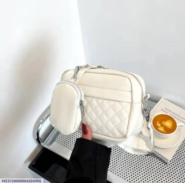 Stylish Girl’s Convertible Crossbody Bag – Fashion Handbags for Ladies PU Leather Polyester Waterproof Shoulder Bags With Change Purse Trending Travel Crossbody Bag – 1 Pc